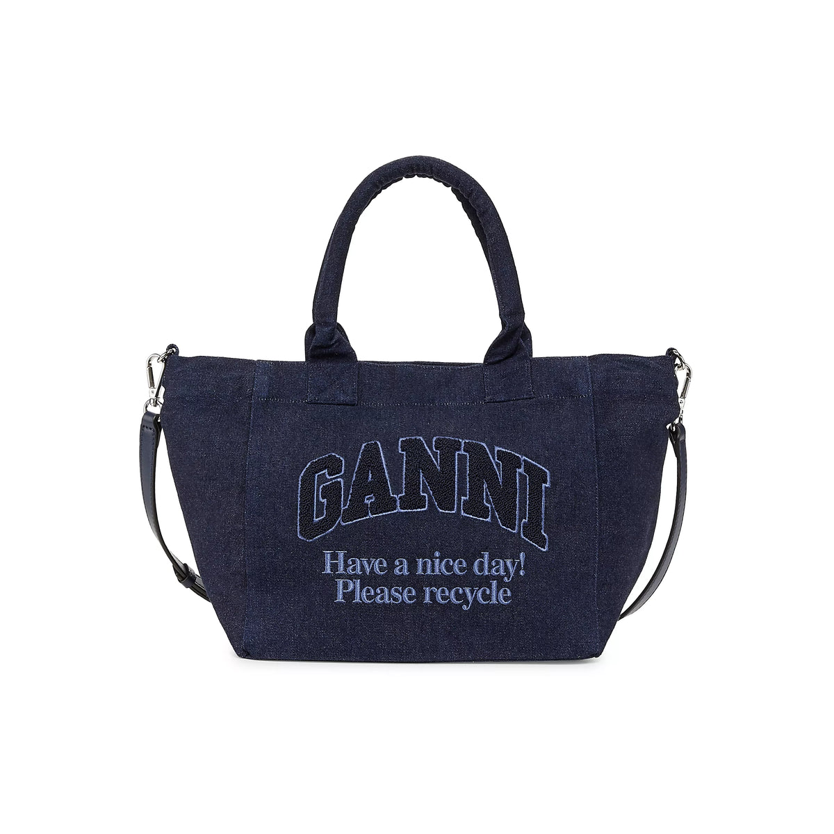 Dark Navy Oversized Canvas Tote Bag