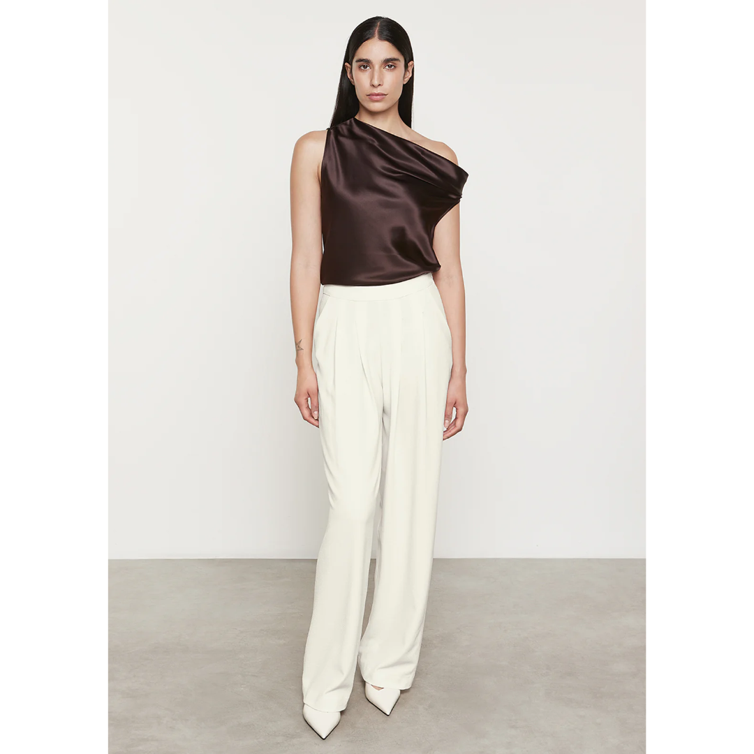 Silk Bias Off-Shoulder