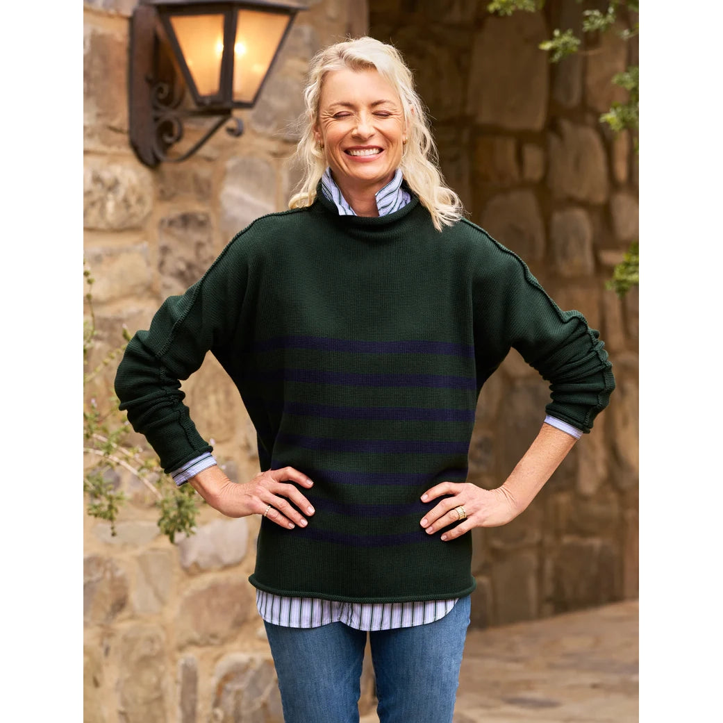 Monterey Sweater - Green and Navy