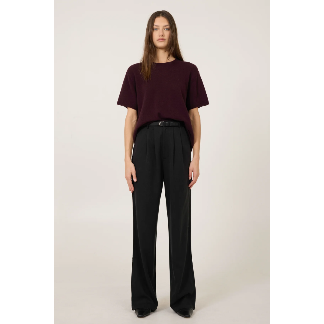 Sloane Cashmere T-Shirt - Syrah