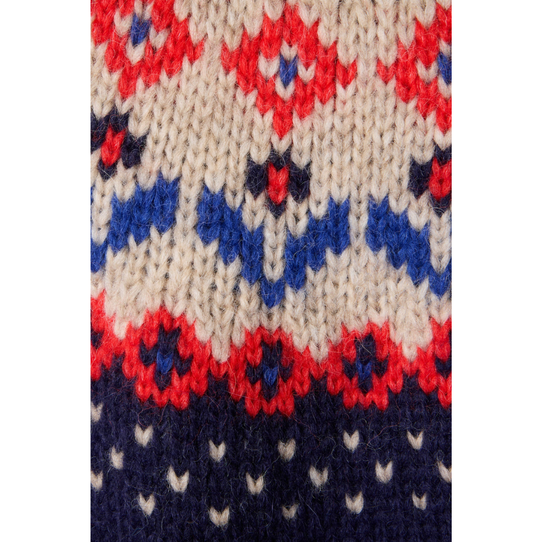 Juneau Sweater Navy Fairisle