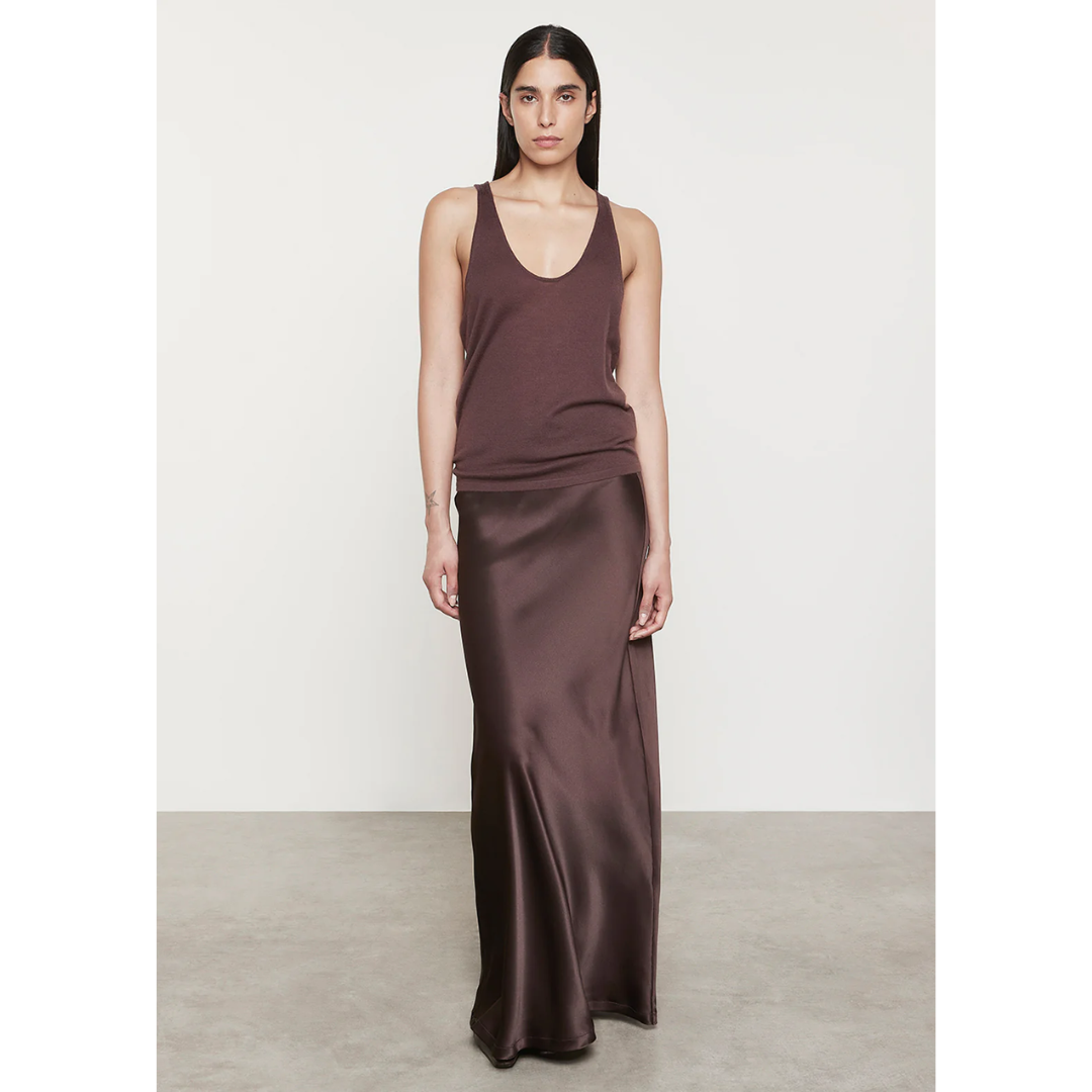 Silk Bias Maxi Skirt