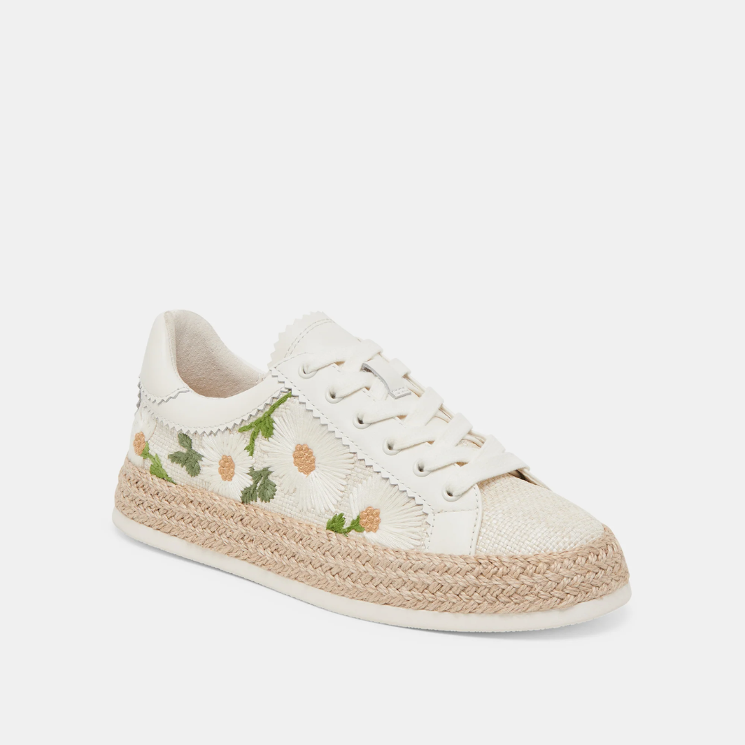 Azalia Sneaker - White Floral