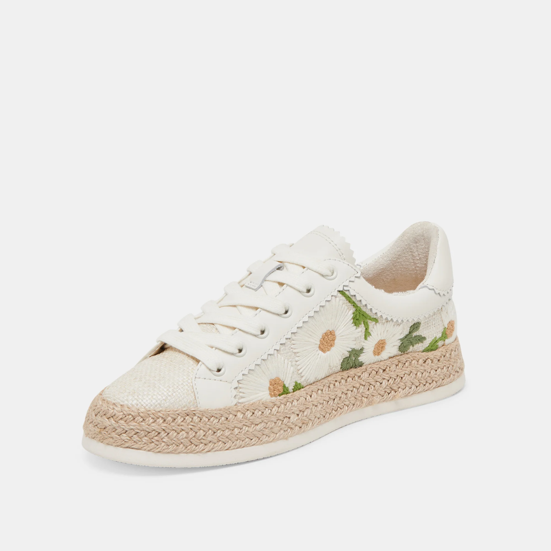 Azalia Sneaker - White Floral