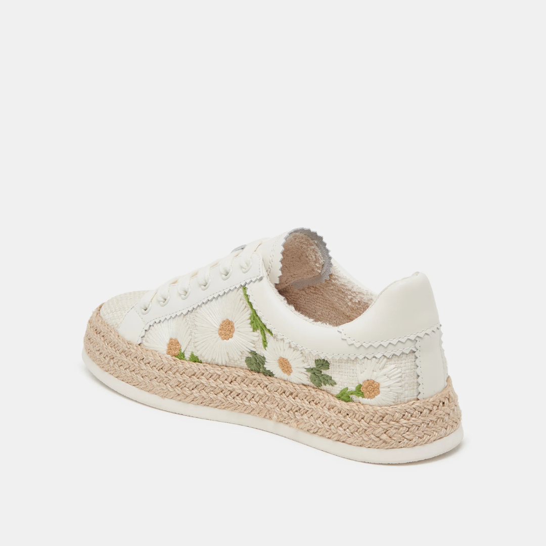 Azalia Sneaker - White Floral