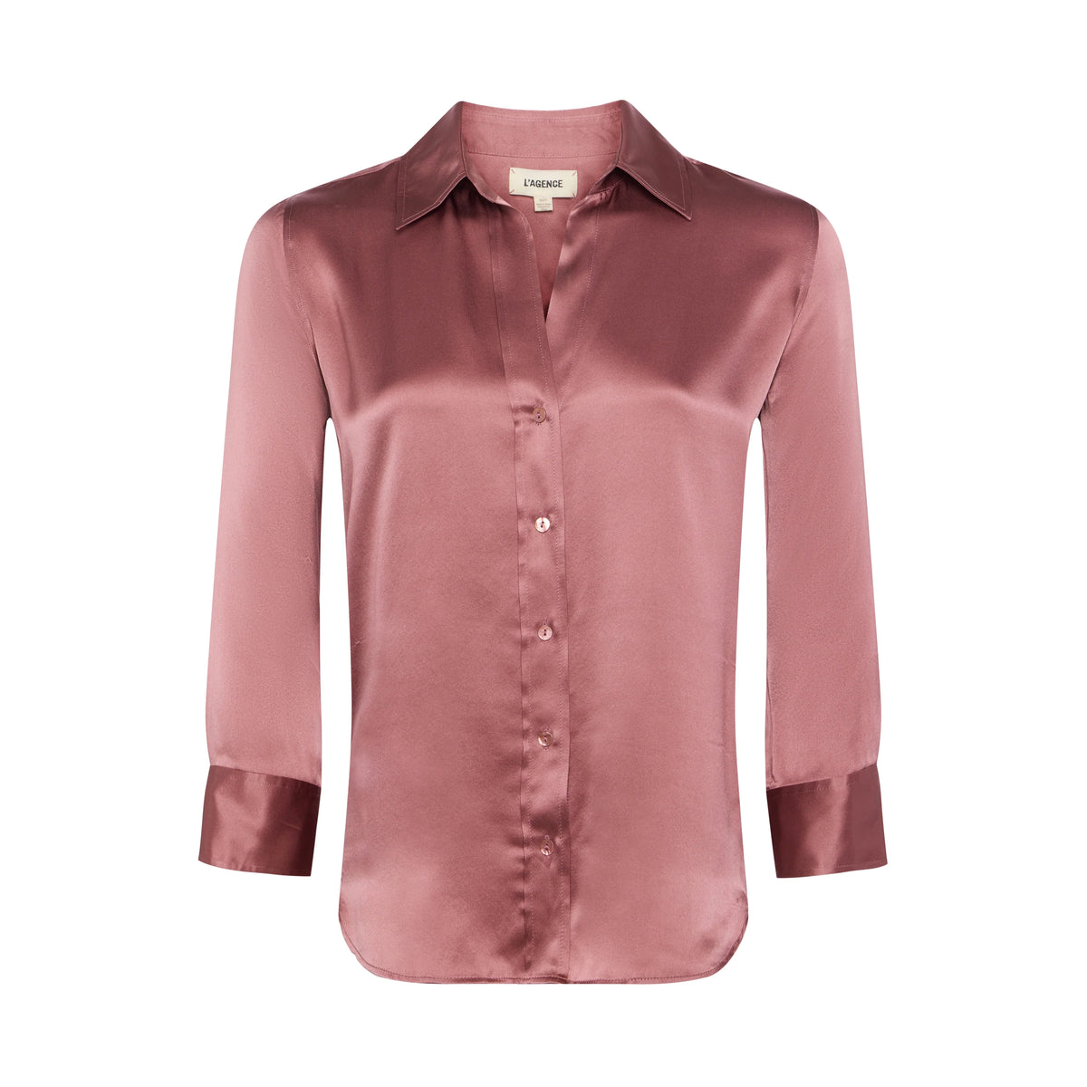 Dani Silk Blouse - Mauve Rose