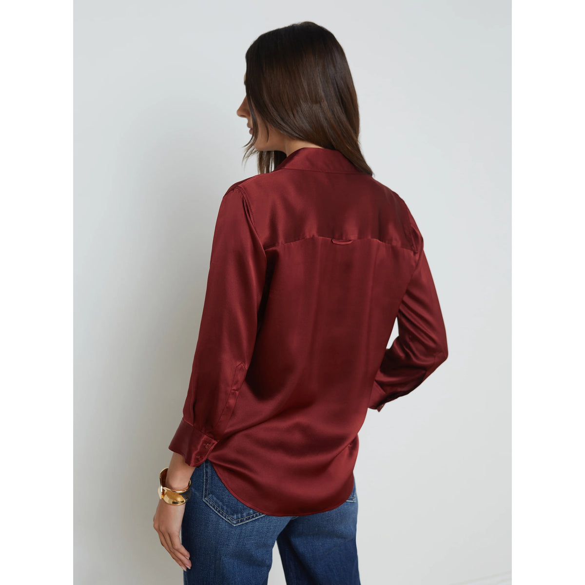 Dani Silk Blouse - Syrah