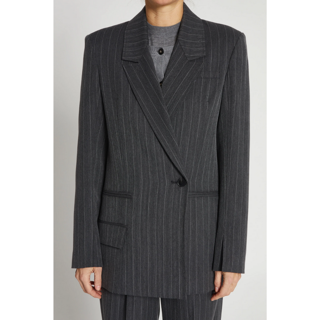 Oxford Pinstripe Blazer