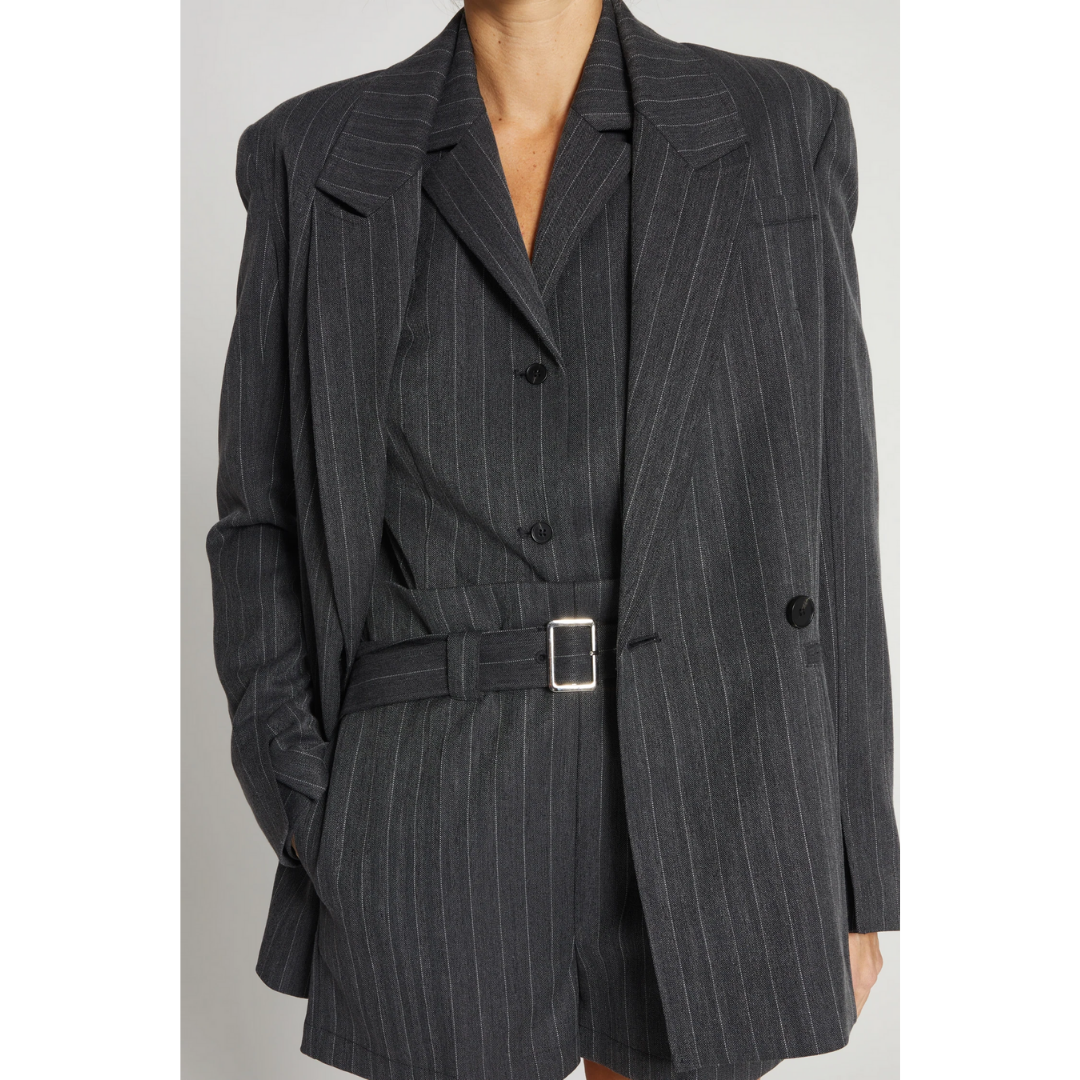 Oxford Pinstripe Blazer