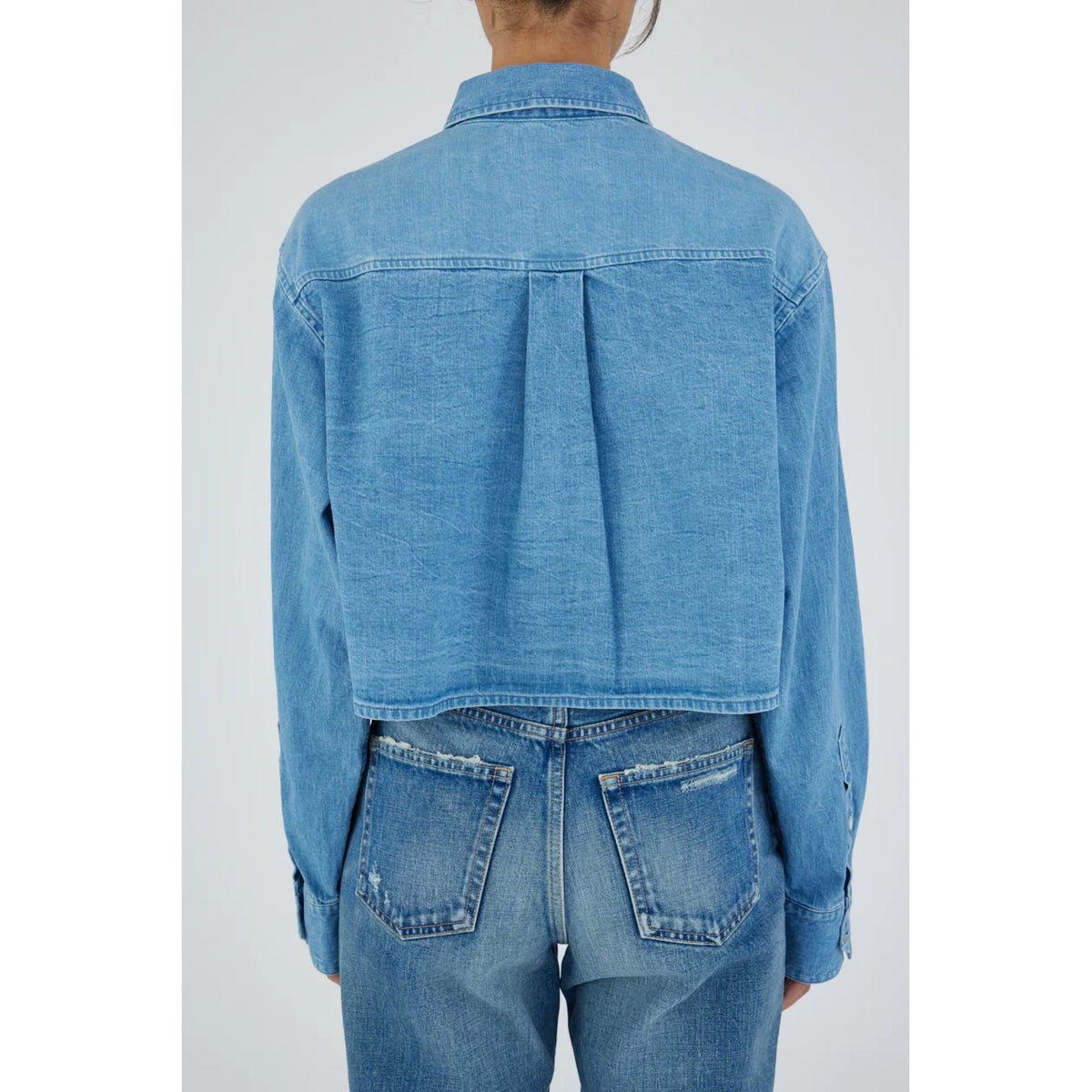 Lenfred Cropped Blocking Shirt