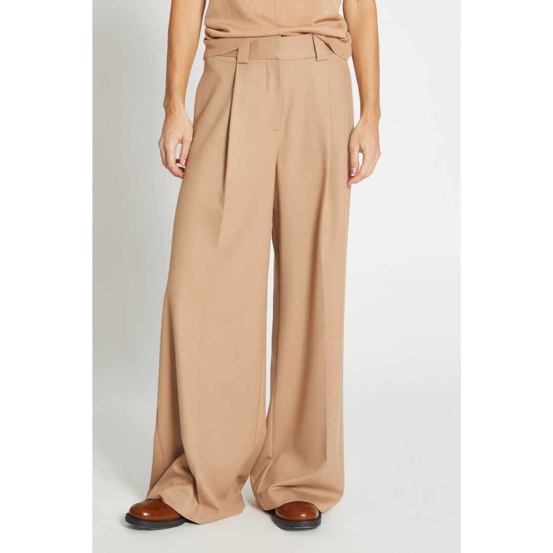 Tiffany Mid-Waisted Wide Leg Trouser