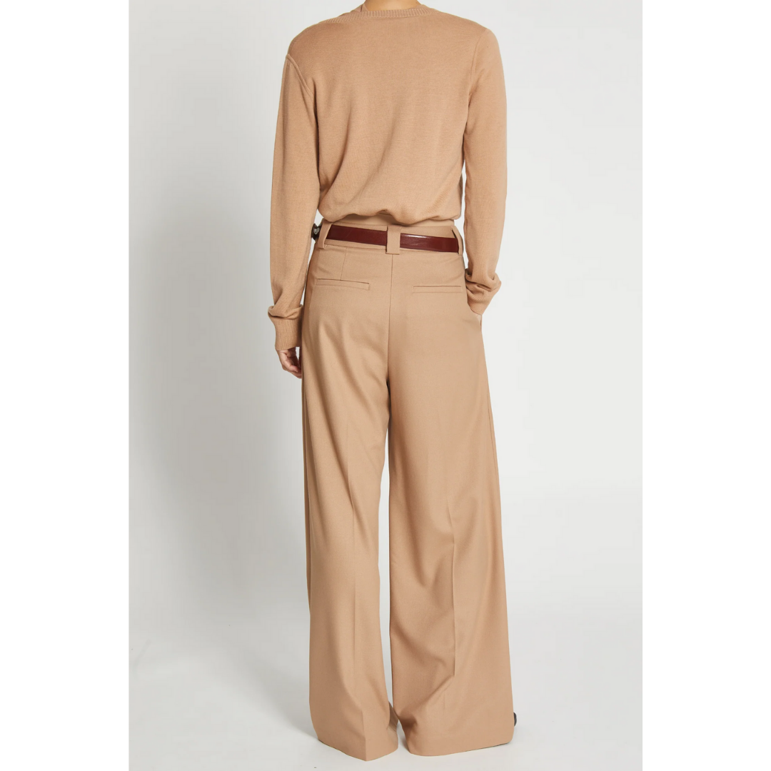 Tiffany Mid-Waisted Wide Leg Trouser