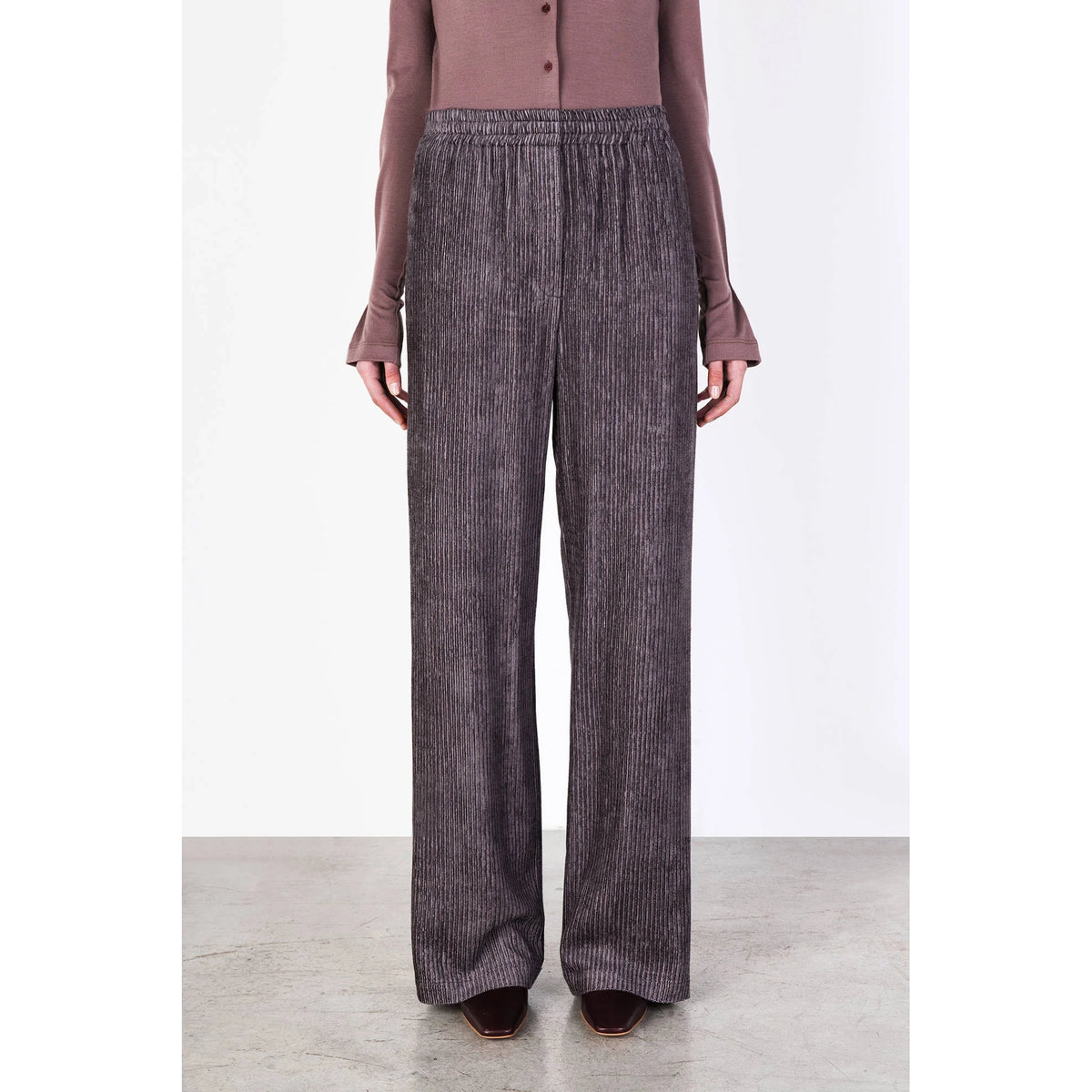 Corduroy Straight Trousers