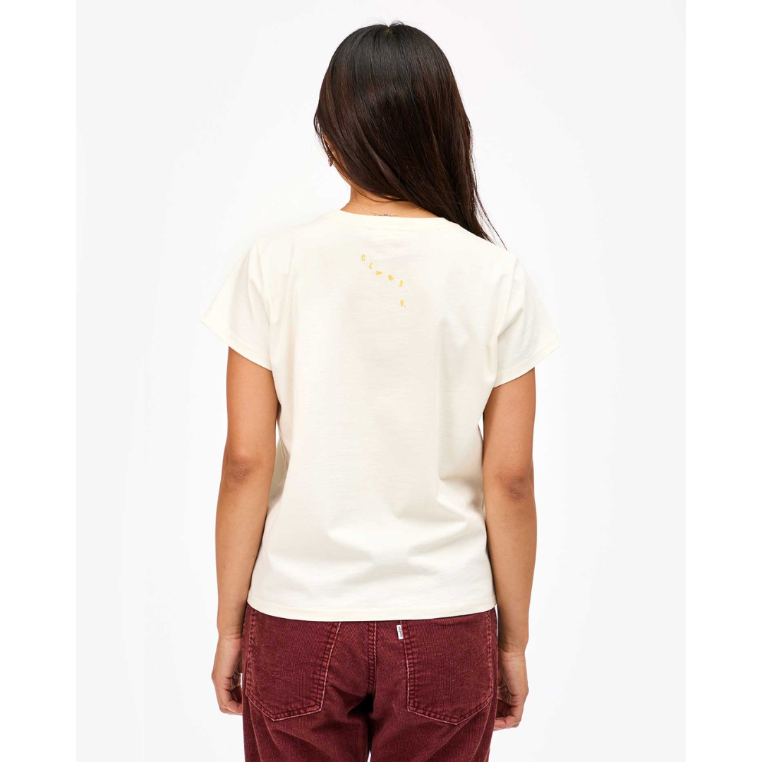 Classic Tee -  Cream w/ Marigold Block Ciao