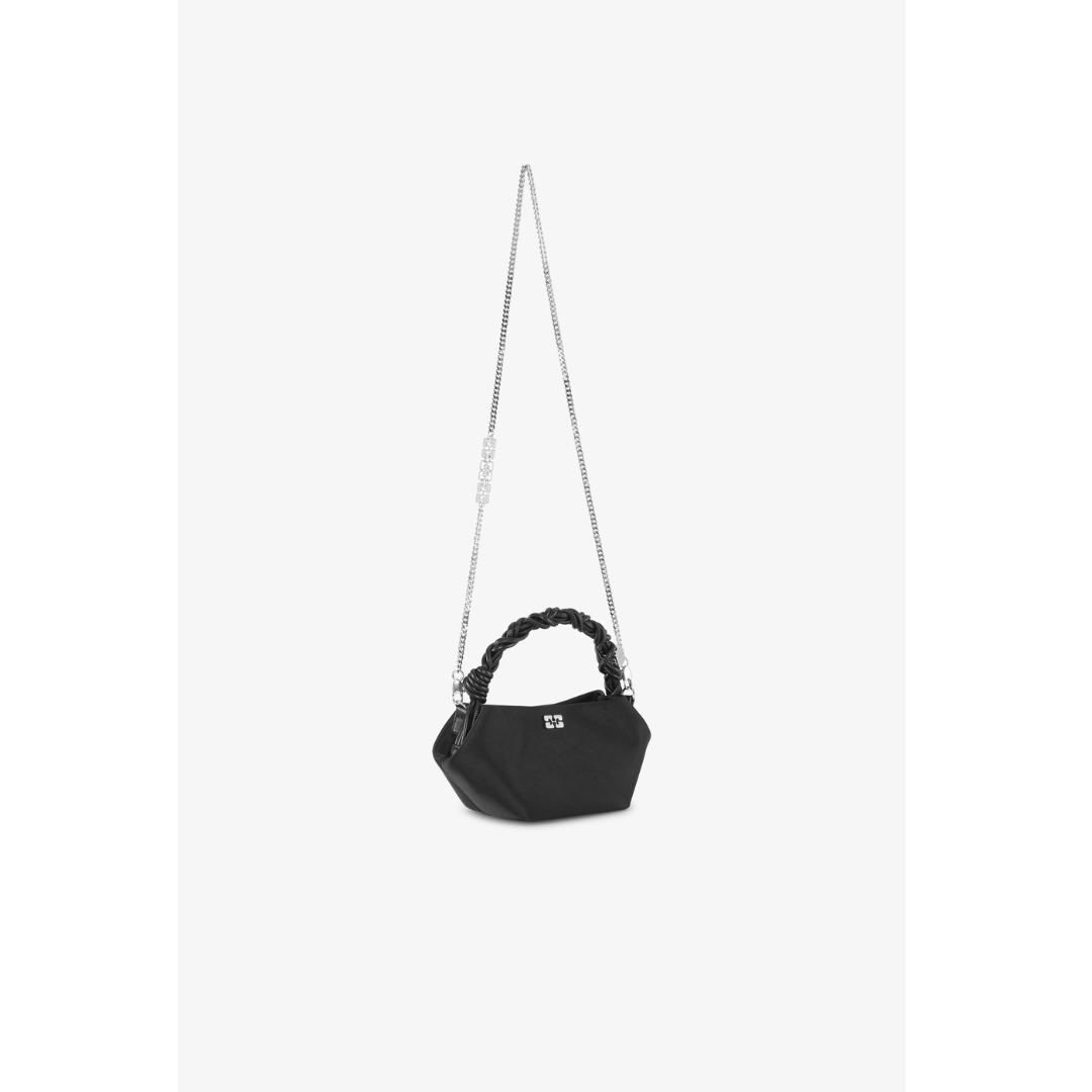 Black Satin Mini GANNI Bou Bag