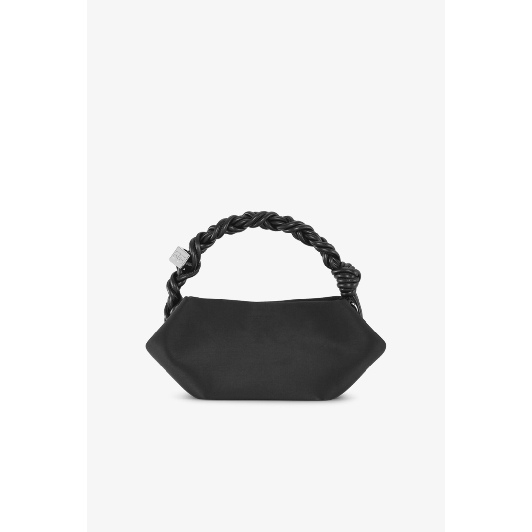 Black Satin Mini GANNI Bou Bag