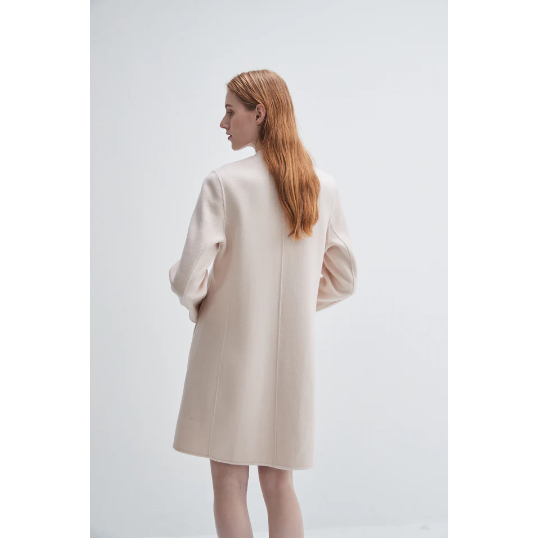 Crystal Button Lady Coat