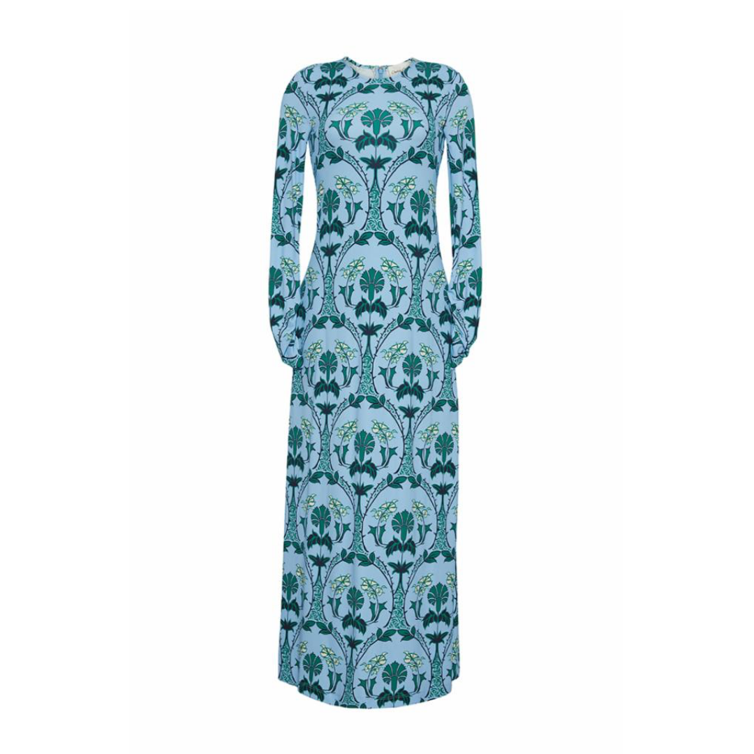 Danae Midi Dress - Arcada Blue