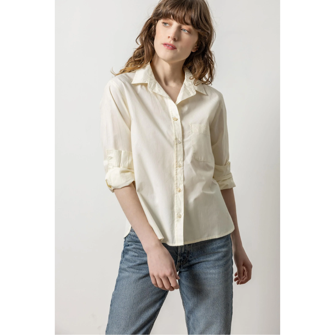 Easy Poplin Button Down