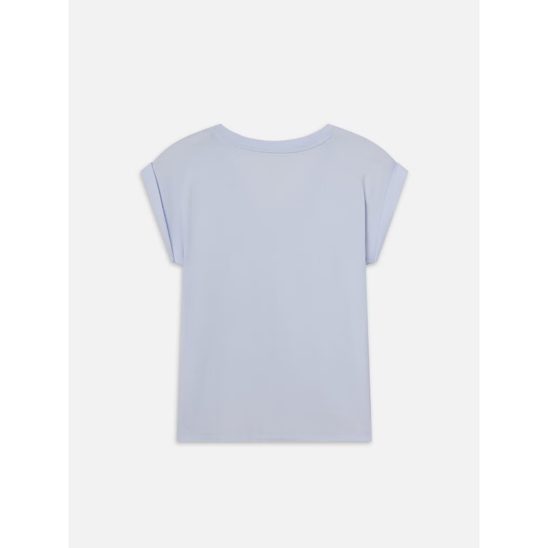 Easy V-Neck Tee - Light Chambray