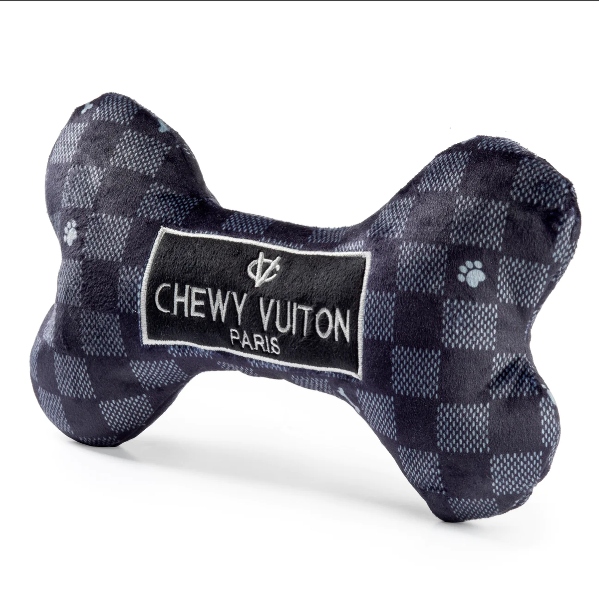 Black Checker Chewy Vuiton Bone - Extra Large