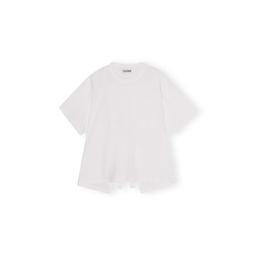 Heavy Cotton Drop Shoulder Open Back T-shirt