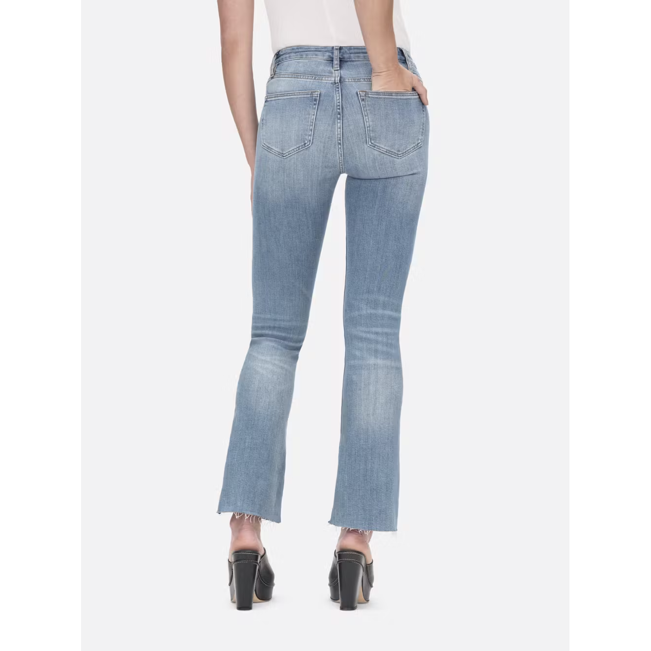 FRAME Le Crop high-rise kick-flare jeans