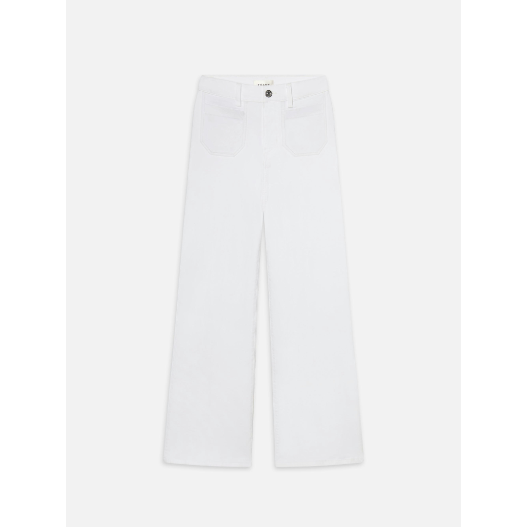 Le Slim Palazzo Modernist Pocket - White