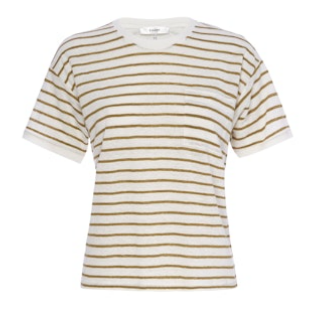 Linen Baby Tee - Dark Khaki