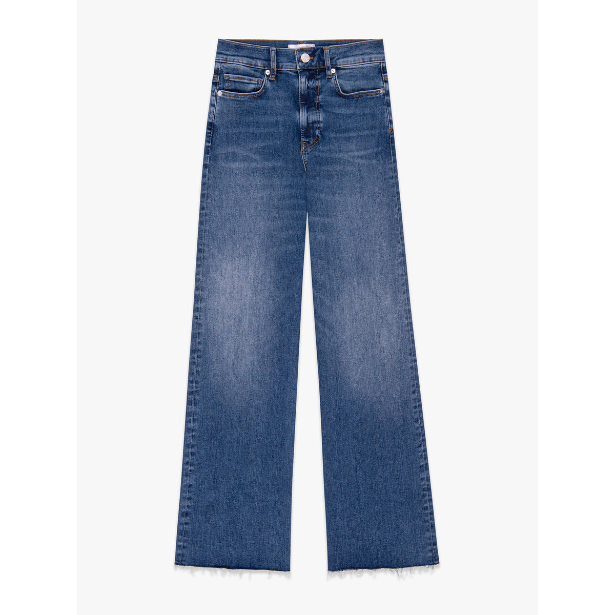 Le Slim Palazzo Raw Fray