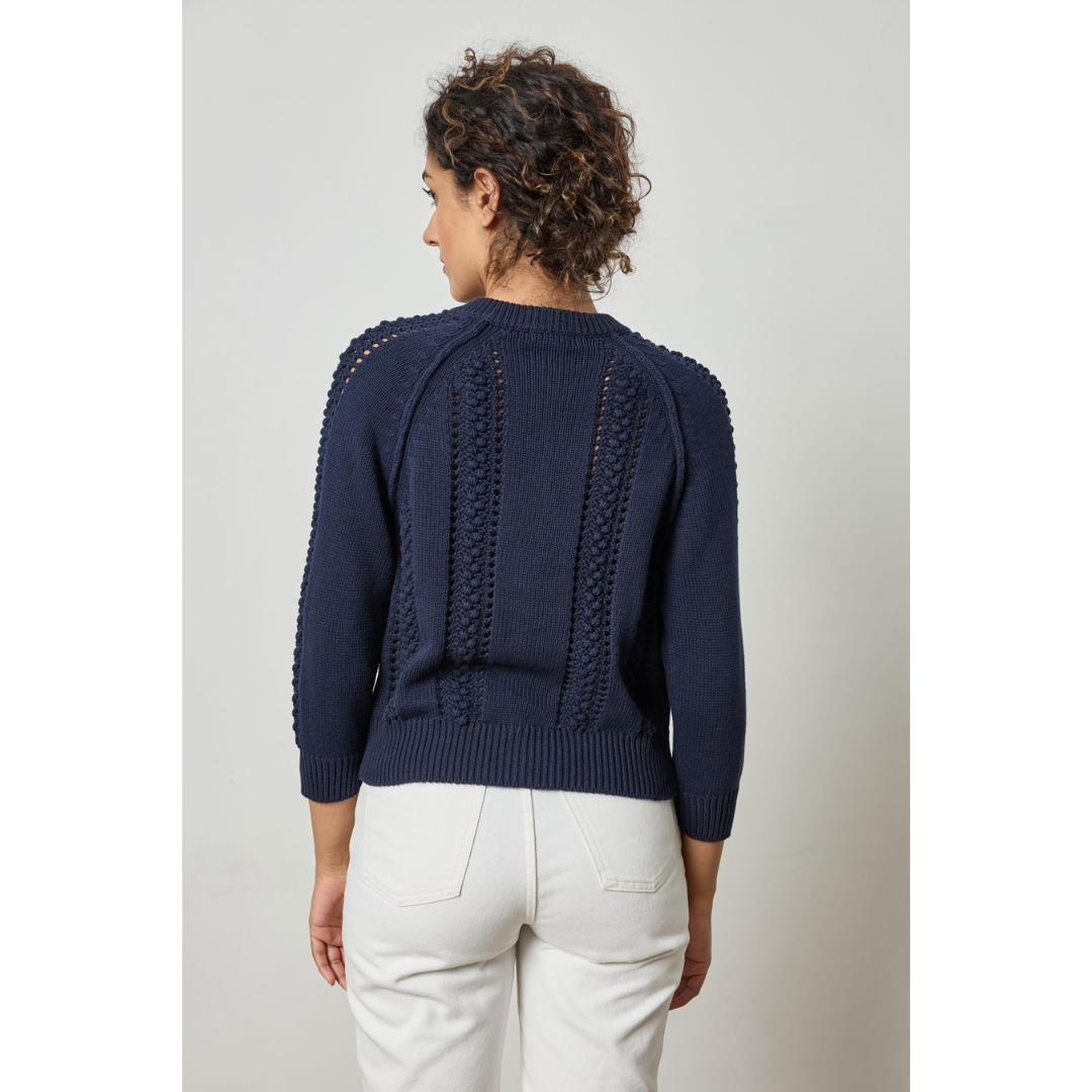 3/4 Sleeve Raglan Cardigan