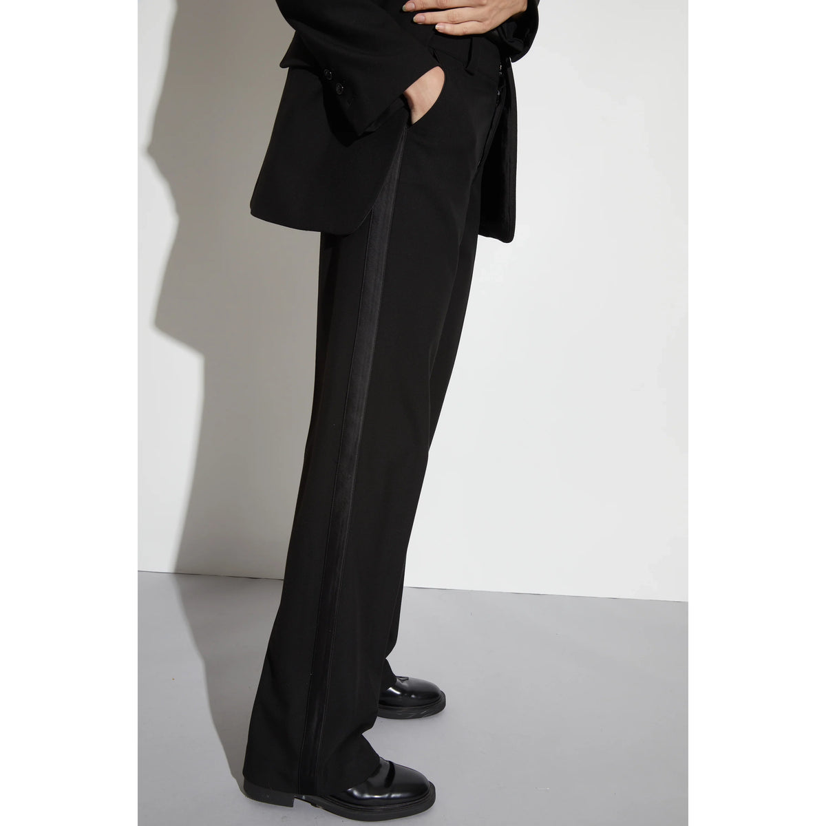 Cait Straight Leg Tuxedo Pant