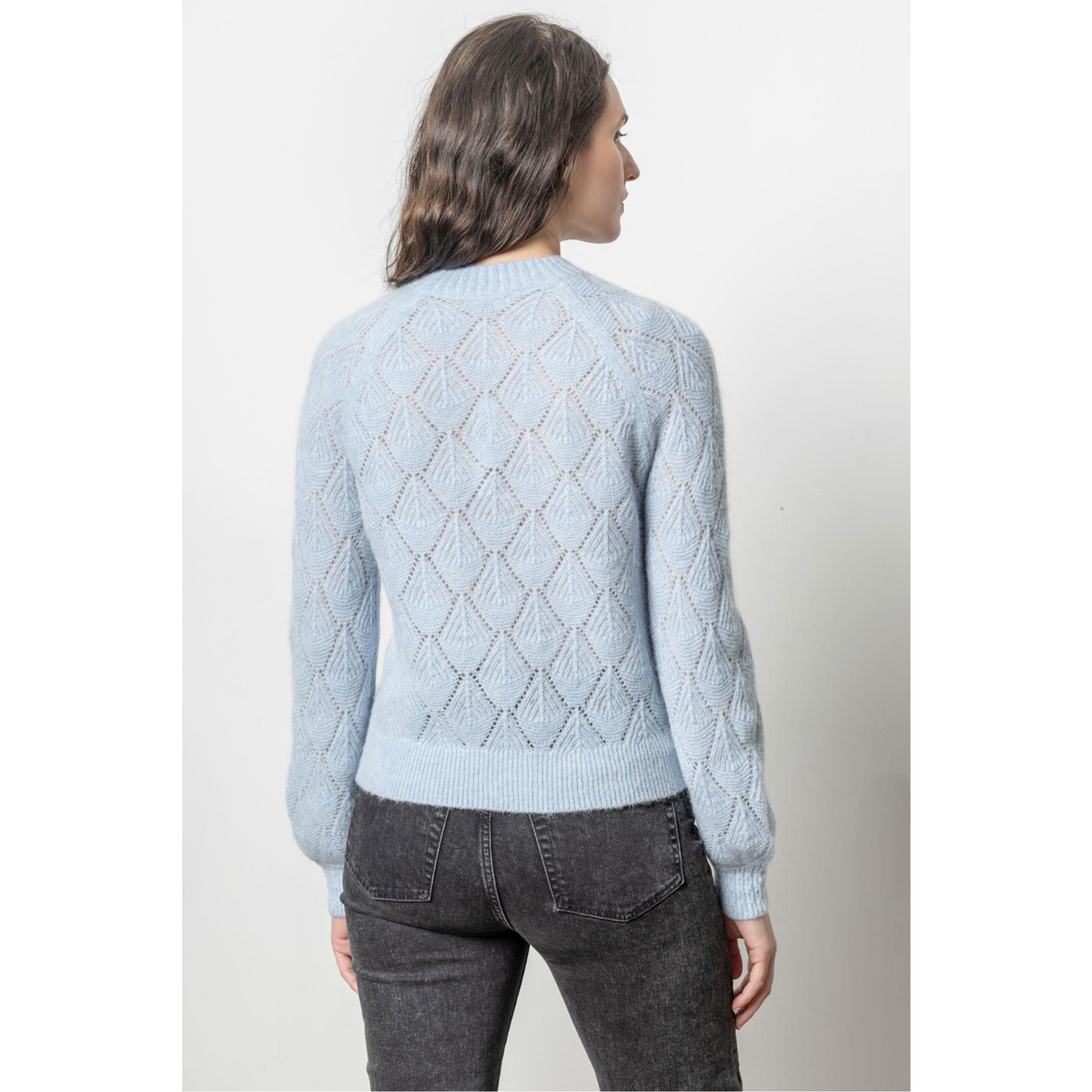 Easy Pointelle Crewneck Sweater