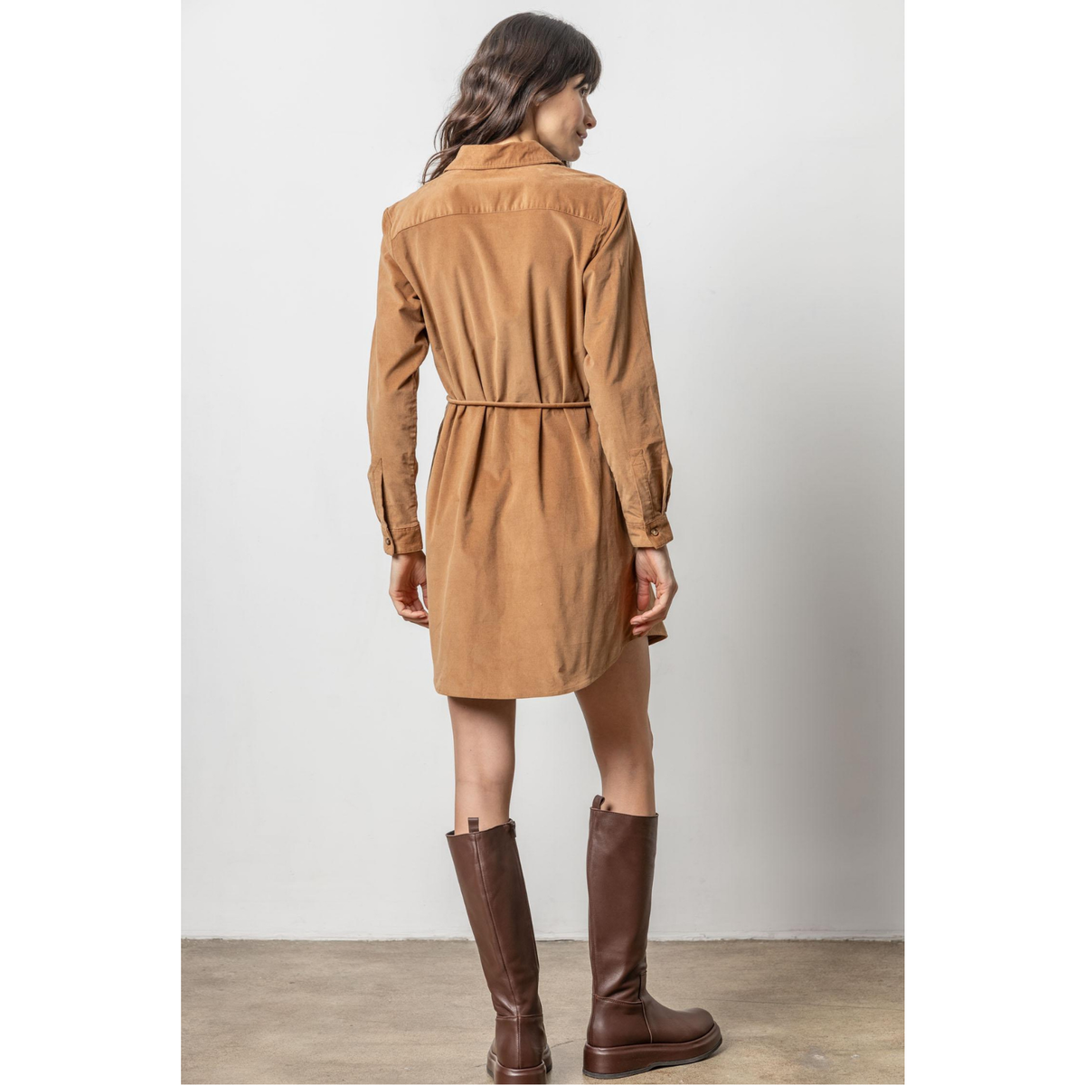 Corduroy Shirt Dress