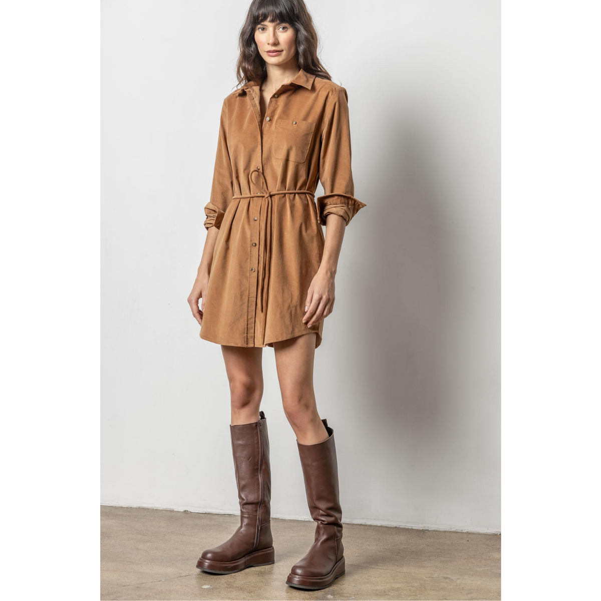 Corduroy Shirt Dress